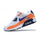 Botas Nike Air Max 90 Blanco Naranja Azul