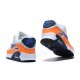 Botas Nike Air Max 90 Blanco Naranja Azul