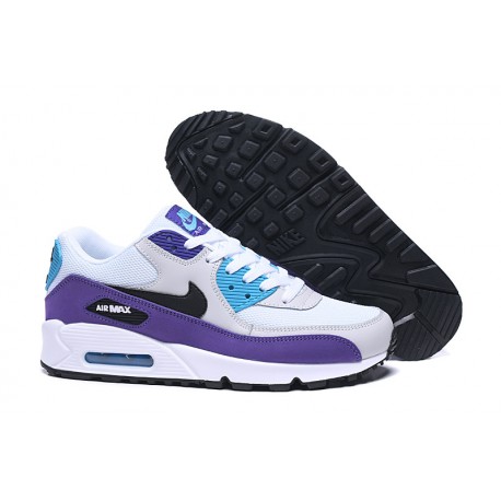 Botas Nike Air Max 90 Blanco Violeta Azul