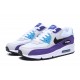 Botas Nike Air Max 90 Blanco Violeta Azul