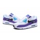 Botas Nike Air Max 90 Blanco Violeta Azul