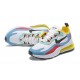 Nike Zapatillas Air Max 270 React Blanco Azul Amarillo