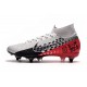 Nike Mercurial Superfly 7 Elite SG-Pro Anti-Clog Neymar Cromado Negro Rojo Platino