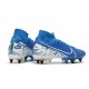 Nike Mercurial Superfly 7 Elite SG-Pro Anti-Clog Azul Blanco