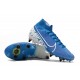 Nike Mercurial Superfly 7 Elite SG-Pro Anti-Clog Azul Blanco