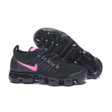 Zapatillas Nike Air VaporMax 2.0 Flyknit Mujer Negro Rosa