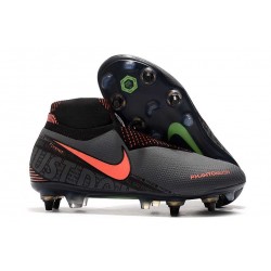 Nike Phantom Vision Elite DF SG-PRO AC Gris Oscuro Mango Brillante Negro