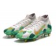 Nike Mercurial Superfly 7 Elite SG-Pro Anti-Clog Mbappe Blanco Verde Oro