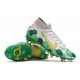 Nike Mercurial Superfly 7 Elite SG-Pro Anti-Clog Mbappe Blanco Verde Oro