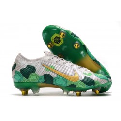 Nike Mercurial Vapor XIII Elite SG-Pro ACC Mbappe Gris Dorado Metalizado Verde