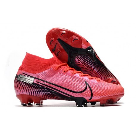 Nike Botas de Fútbol Mercurial Superfly 7 Elite FG Láser Crimson Negro