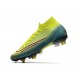 Nike Mercurial Superfly 7 Elite SG-Pro Anti-Clog Lemon Venom Negro Verde