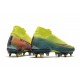 Nike Mercurial Superfly 7 Elite SG-Pro Anti-Clog Lemon Venom Negro Verde