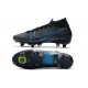 Nike Mercurial Superfly 7 Elite SG-Pro Anti-Clog Negro Azul