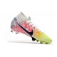 Nike Neymar Mercurial Superfly 7 Elite FG Blanco Negro Azul Racer Volt