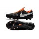 Bota de Fútbol Nike Tiempo Legend VIII Elite FG Negro Naranja Blanco