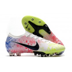 Neymar Nike Mercurial Vapor XIII Elite AG-PRO Blanco Negro Azul Racer Volt