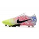 Neymar Nike Mercurial Vapor XIII Elite AG-PRO Blanco Negro Azul Volt