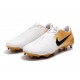 Bota de Fútbol Nike Phantom Venom Elite FG -Oro Blanco Negro