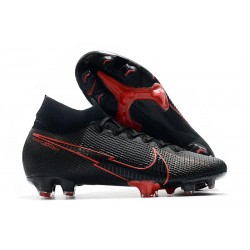 Tacos de Futbol Nike Mercurial Superfly VII Elite FG Negro Rojo