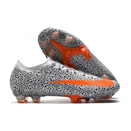 Nike Mercurial Vapor XIII Elite CR7 FG ACC Blanco Total Naranja Negro