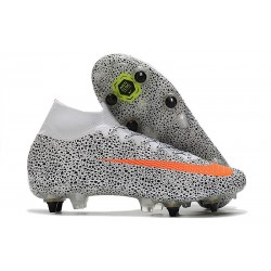 Nike Mercurial Superfly VII Elite SG-Pro AC CR7 Blanco Naranja Negro