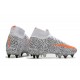 Nike Mercurial Superfly VII Elite SG-Pro AC CR7 Blanco Naranja Negro