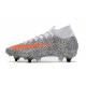 Nike Mercurial Superfly VII Elite SG-Pro AC CR7 Blanco Naranja Negro