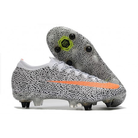 Nike Mercurial Vapor 13 Elite SG-Pro CR7 Blanco Total Naranja Negro