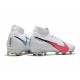 Tacos de Futbol Nike Mercurial Superfly VII Elite FG Blanco Carmesí Azul