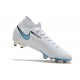 Tacos de Futbol Nike Mercurial Superfly VII Elite FG Blanco Carmesí Azul