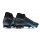 Tacos de Futbol Nike Mercurial Superfly VII Elite FG Negro Azul