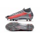 Tacos de Futbol Nike Mercurial Superfly VII Elite FG Gris Negro Rojo