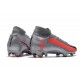 Tacos de Futbol Nike Mercurial Superfly VII Elite FG Gris Negro Rojo