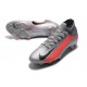 Tacos de Futbol Nike Mercurial Superfly VII Elite FG Gris Negro Rojo