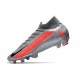 Tacos de Futbol Nike Mercurial Superfly VII Elite FG Gris Negro Rojo