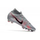 Tacos de Futbol Nike Mercurial Superfly VII Elite FG Gris Negro Rojo