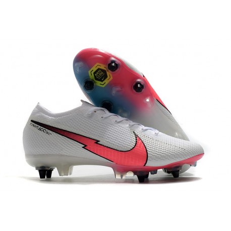 Nike Mercurial Vapor 13 Elite SG-Pro Anti Clog Blanco Rojo Azul