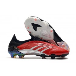 Zapatos de fútbol adidas Predator Archive FG Rojo Plata Negro