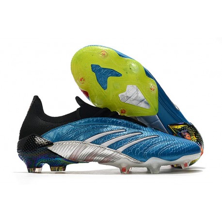 Zapatos de fútbol adidas Predator Archive FG Azul Negro Blanco