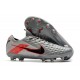 Nike Zapatos de Fútbol Tiempo Legend 8 Elite FG Gris Negro Rojo