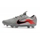 Nike Zapatos de Fútbol Tiempo Legend 8 Elite FG Gris Negro Rojo