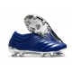 Botas de fútbol adidas Copa 20+ FG Azul Royal Plateado metalizado