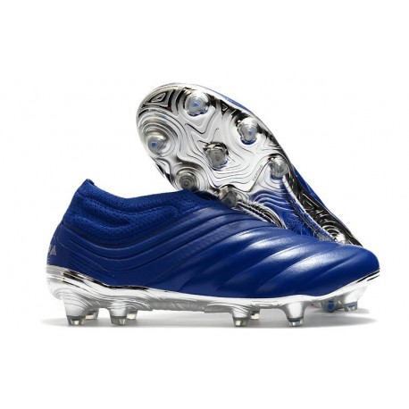 Botas de fútbol adidas Copa 20+ FG Azul Royal Plateado metalizado