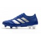 Zapatos de fútbol adidas Copa 20.1 FG Azul Royal Plateado metalizado