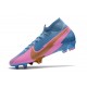 Nike Botas Mercurial Superfly 7 Elite FG Azul Rosa Oro