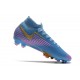 Nike Botas Mercurial Superfly 7 Elite FG Azul Rosa Oro