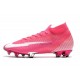 Nike Botas Mercurial Superfly 7 Elite FG x Mbappé Rosa Blanco Negro