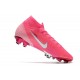 Nike Botas Mercurial Superfly 7 Elite FG x Mbappé Rosa Blanco Negro