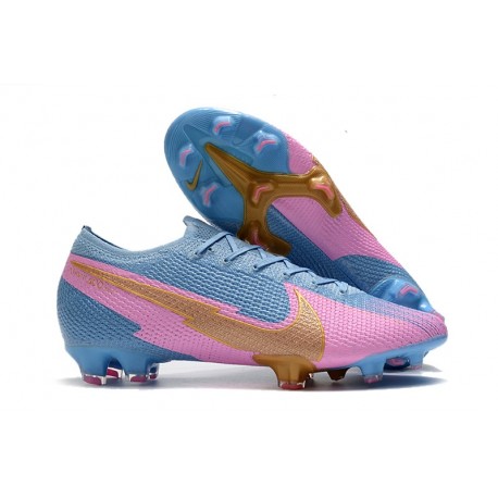 Nike Mercurial Vapor 13 Elite FG Azul Rosa Oro